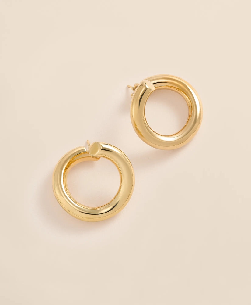 Women 14k Gold Hoop Earrings - Brooks Brothers Discount