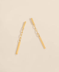 Women 14k Gold Paperclip Drop Earrings - Brooks Brothers For sale