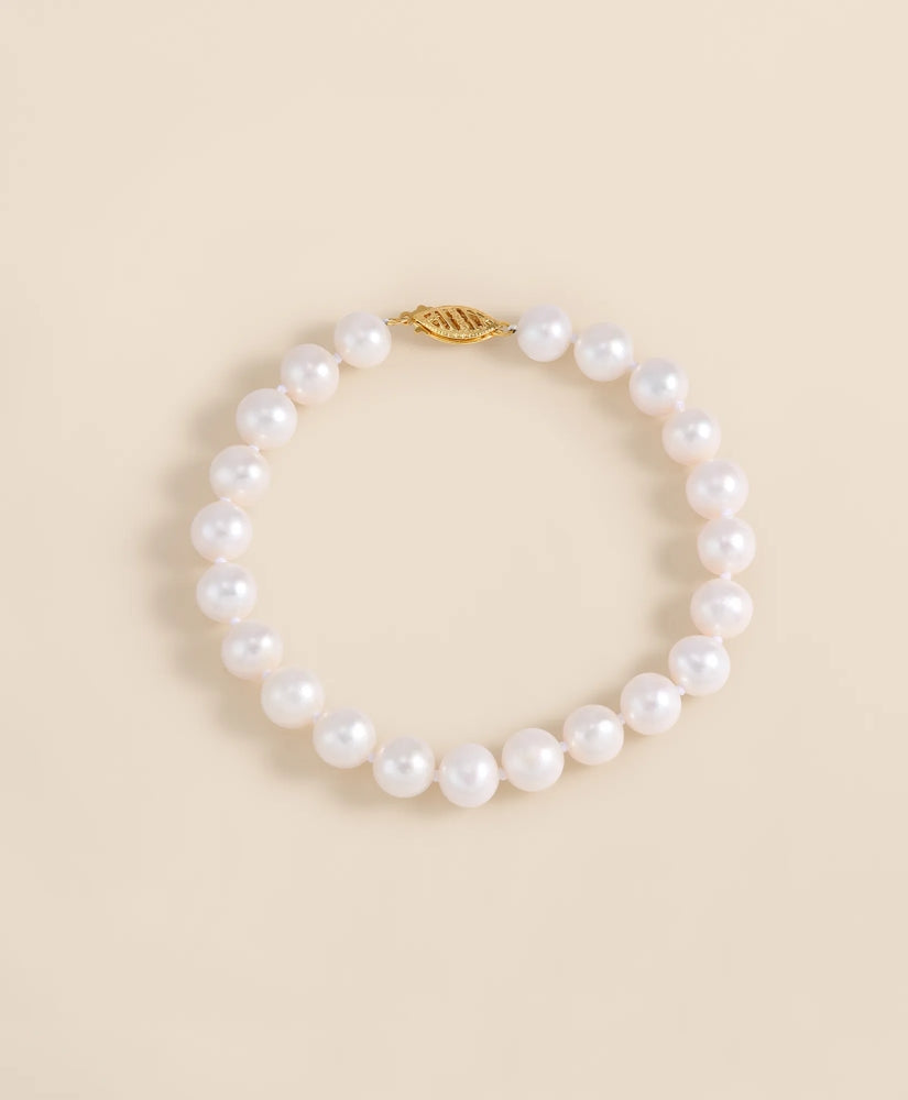 Women 14k Gold Pearl Bracelet - Brooks Brothers