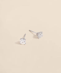 Women 1 CT. Lab-Grown Diamond 14k Gold Stud Earrings - Brooks Brothers Outlet