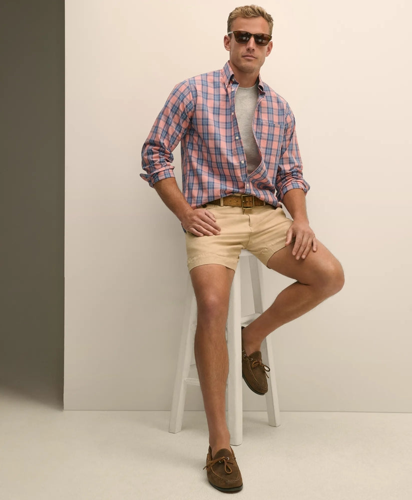 Sale 7" Linen Cotton Shorts - Brooks Brothers For sale