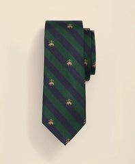 Men BB#4 Fleece Rep Tie - Brooks Brothers Discount