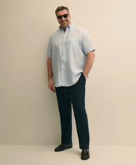 Men Big & Tall Cotton Seersucker Pants - Brooks Brothers