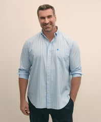 Sale Big & Tall Friday Shirt, Poplin Stripes - Brooks Brothers Outlet