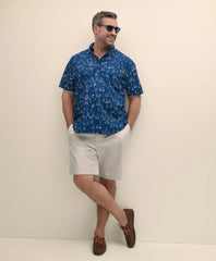 Sale Big & Tall Friday Shirt, Short-Sleeve Poplin Sailboat - Brooks Brothers Discount