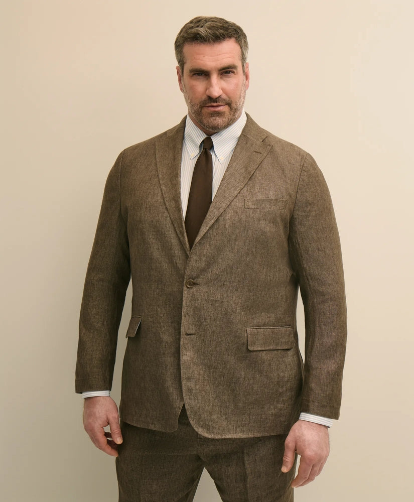 Men Big & Tall Linen Suit Jacket - Brooks Brothers