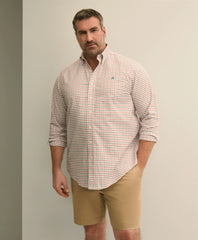 Men Big & Tall Stretch Cotton Non-Iron Oxford Polo Button Down, Windowpane Sport Shirt - Brooks Brothers Near me