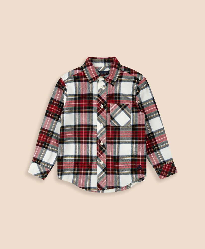 Boys Boys Cotton Brushed Flannel Shirt - Brooks Brothers Near me