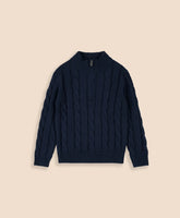 Boys Boys Cotton Cable Knit Quarter-Zip Sweater - Brooks Brothers On sale