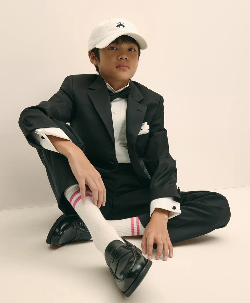 Boys Boys Prep Stretch Wool Tuxedo Pants - Brooks Brothers On sale