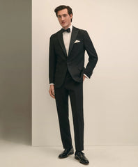 Tailored Brooks Brothers Explorer Collection Classic Fit Wool Tuxedo Pants - Brooks Brothers Online