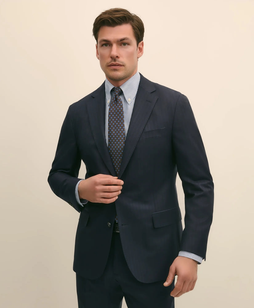 Sale Brooks Brothers Explorer Collection Slim Fit Wool Bold Stripe Suit Jacket - Brooks Brothers Outlet