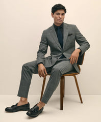 Tailored Brooks Brothers Explorer Collection Slim Fit Wool Check Suit Pants - Brooks Brothers Outlet