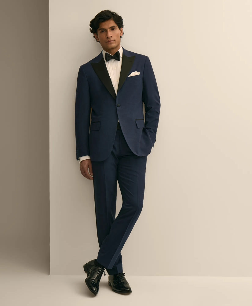 Men Brooks Brothers Explorer Collection Slim Fit Wool Tuxedo Pants
