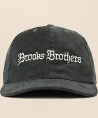 Men Brooks Brothers x Brain Dead Cotton, Corduroy & Leather Emblem Baseball Hat - Brooks Brothers For sale