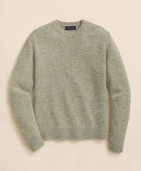 Tailored Brushed Wool Crewneck Sweater