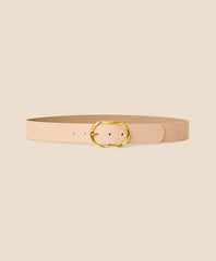 Women B-Low the Belt Gold-Tone & Leather Twisted Buckle Belt