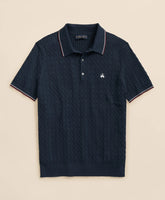 Men Cable Knit Archive Tennis Polo in Supima - Brooks Brothers Gift
