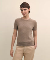 Women Cashmere Short-Sleeve Shell
