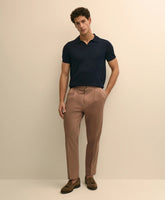 Men Classic Fit Cotton Blend Side-Tab Dress Pants - Brooks Brothers Online