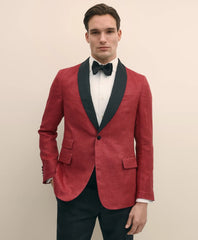 Sale Classic Fit Linen Herringbone Dinner Jacket - Brooks Brothers For sale