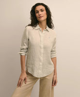 Shirts Classic Fit Linen Stripe Shirt - Brooks Brothers For sale