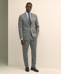 Tailored Classic Fit Saxon Wool Bold Check 1818 Suit - Brooks Brothers Gift