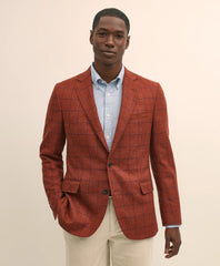 Sale Classic Fit Wool-Cashmere Tweed Windowpane 1818 Sport Coat - Brooks Brothers sale
