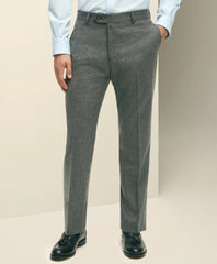 Men Classic Fit Wool Flannel Dress Pants - Brooks Brothers US