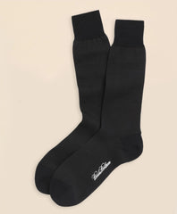 Men Cotton Bird's Eye Crew Socks - Brooks Brothers Outlet