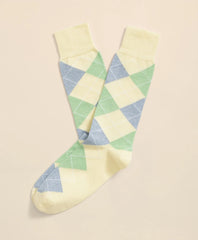 Men Cotton Blend Argyle Socks - Brooks Brothers sale