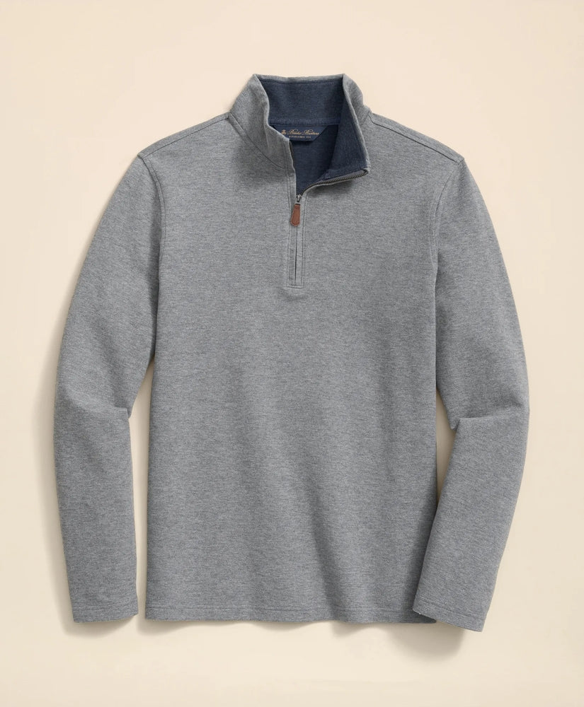 Sale Cotton Blend Pique Quarter-Zip - Brooks Brothers For sale