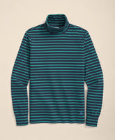 Sale Cotton Blend Striped Turtleneck - Brooks Brothers On sale