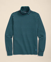 Sale Cotton Blend Striped Turtleneck - Brooks Brothers On sale
