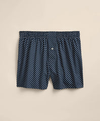 Men Slim Fit Cotton Broadcloth Dot Boxers - Brooks Brothers For sale