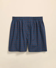 Men Cotton Broadcloth Paisley Boxers - Brooks Brothers Discount