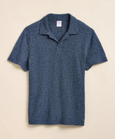 Men Cotton-Linen Pique Johnny Collar Shirt - Brooks Brothers Gift