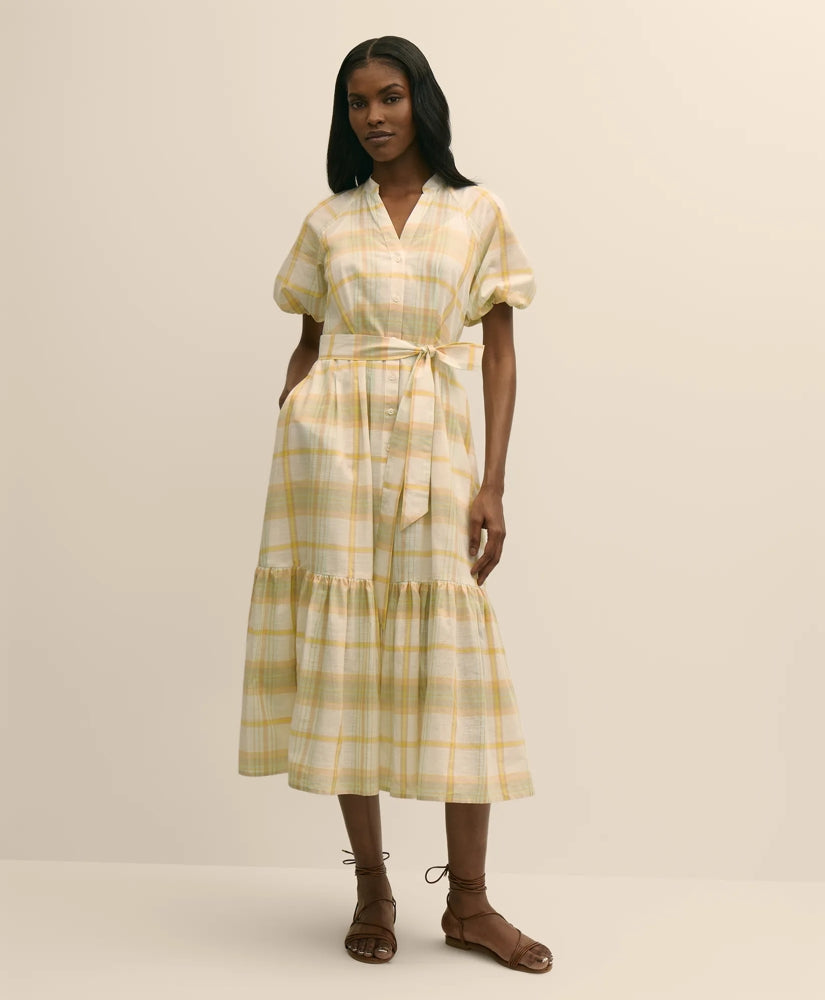 Sale Cotton Madras Maxi Shirt Dress - Brooks Brothers Online