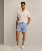 Men Cotton Oxford Lounge Shorts