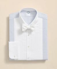Men Cotton Oxford Polo Button-Down Collar, 10-Pleat Contrast-Stripe Tuxedo Shirt - Brooks Brothers sale