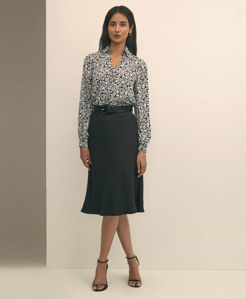 Sale Crepe Slip Skirt - Brooks Brothers Discount