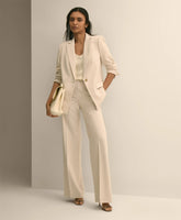 Women Crepe Wide-Leg Pants