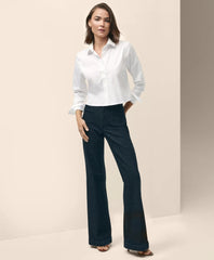 Shirts Cropped Shirt in Stretch Supima - Brooks Brothers Near me