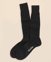 Men Egyptian Cotton Ribbed Crew Socks