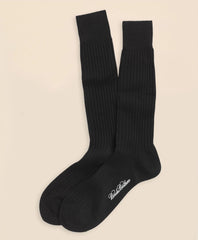 Men Egyptian Cotton Ribbed Crew Socks