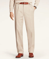 Men Pleated Traditional Fit Cotton Advantage Chino - Brooks Brothers Discount