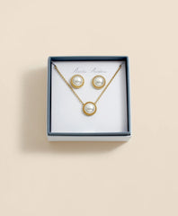 Women Faux Pearl Cabochon Rope-Bezel Set - Brooks Brothers US