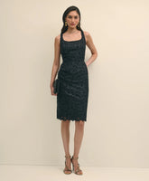 Sale Floral Lace Overlay Sheath Dress - Brooks Brothers Online
