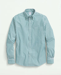 Men Friday Shirt, Poplin Butcher Striped - Brooks Brothers Outlet