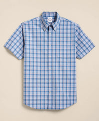 Men Friday Shirt, Poplin Check - Brooks Brothers Online